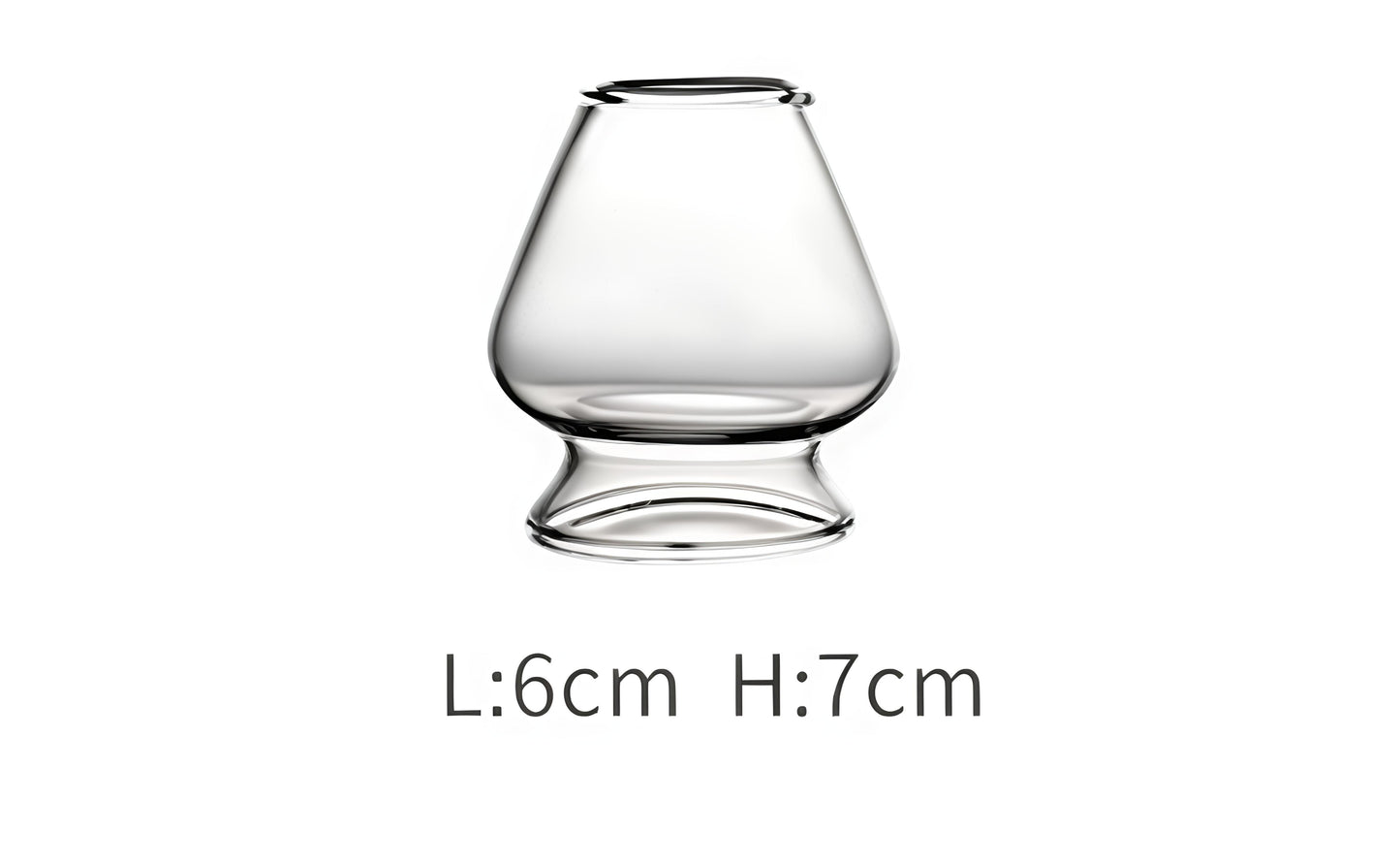 Matcha-whisk holder glass