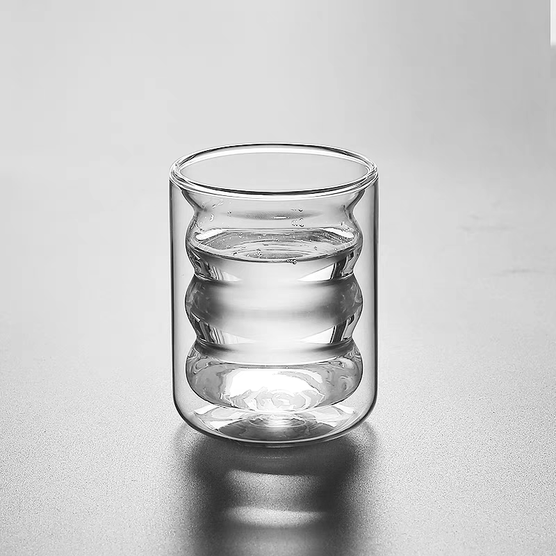 Colored glass cups