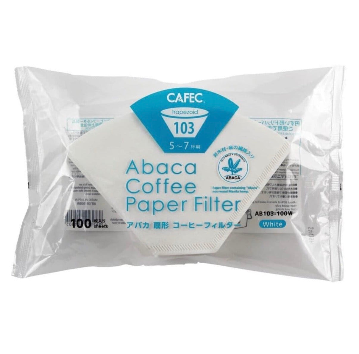 Abaca coffee paper filter (clever dripper)