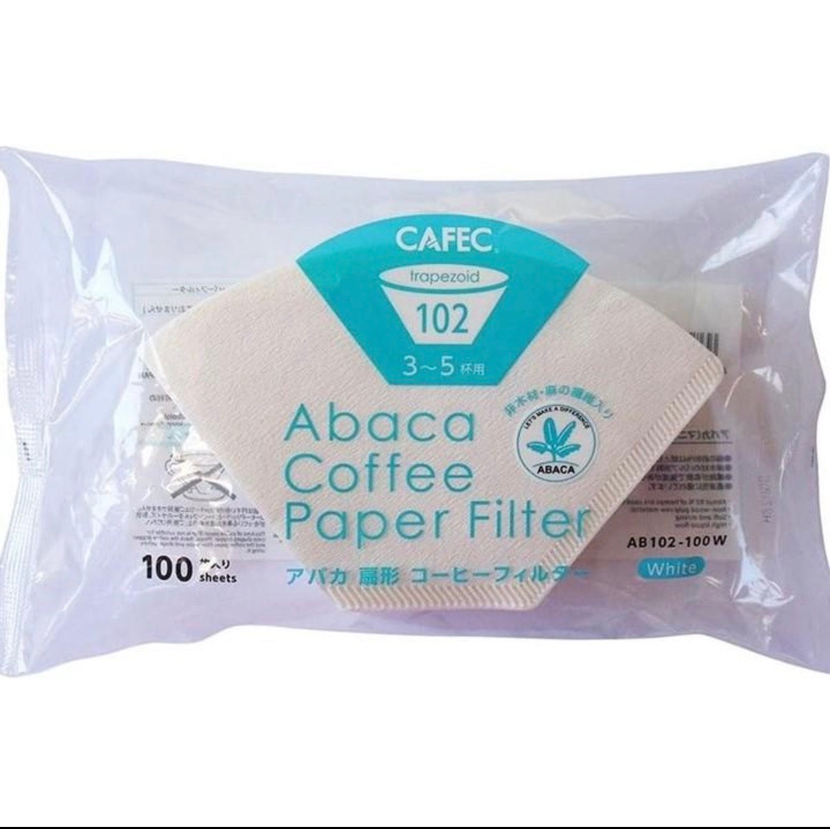Abaca coffee paper filter (clever dripper)