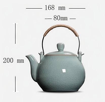 Single celadon tea pot