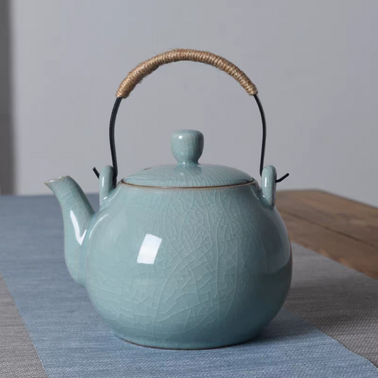 Single celadon tea pot